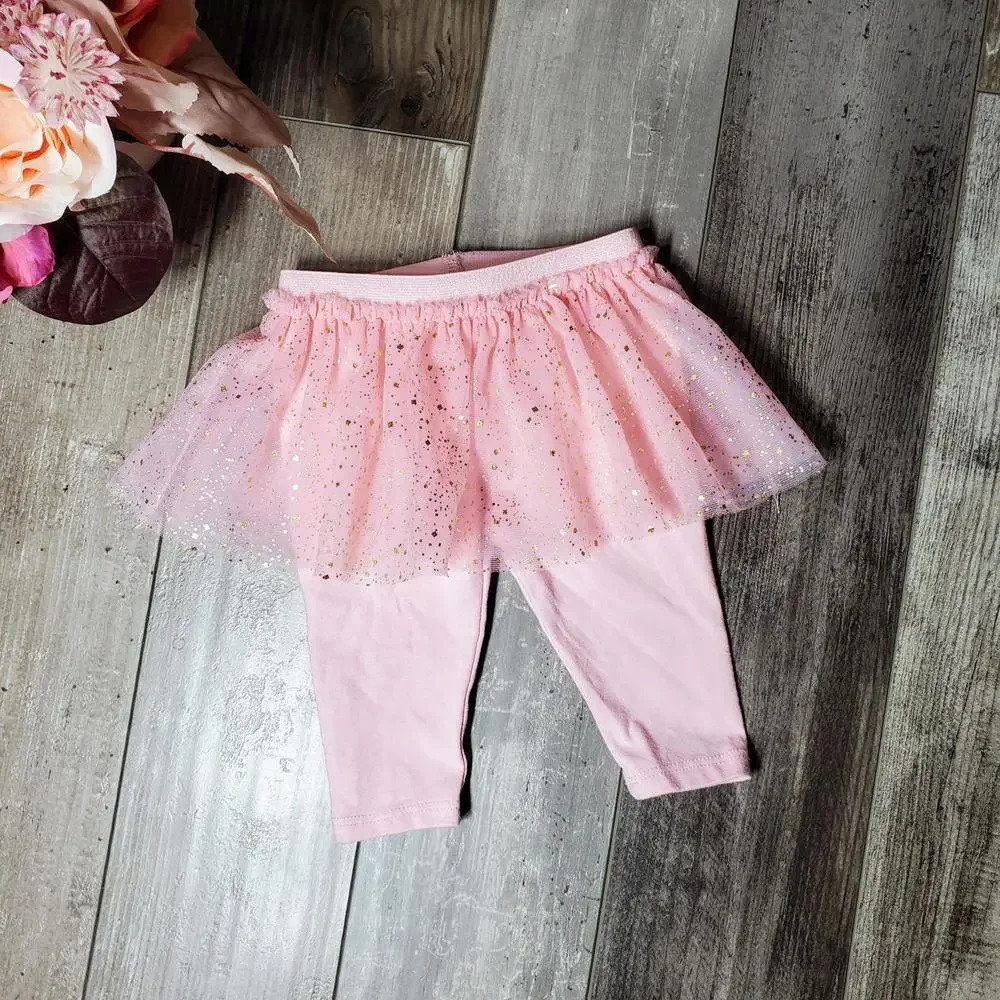 GARANIMALS GLITTER SPLATTER TUTU WITH ATTACHED LEGGINGS SIZE 0-3 MONTHS